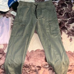 aeropostale mens S green cargo pants